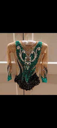 Rhythmic gymnastics leotard -- new -- emerald green