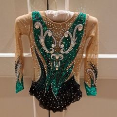 Rhythmic gymnastics leotard -- new -- emerald green