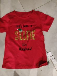 BNWT Christmas tshirt Age 10-11