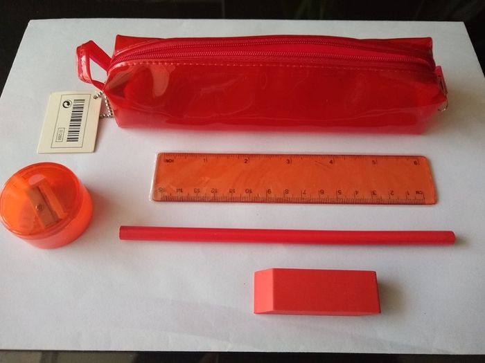 Red Pencil Case