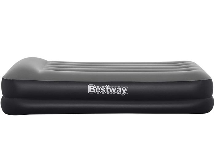 Bestway Indoor Tritech Air Single Mattress With Pump - Black/Gray