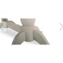 EZ Loving LOIRE Grey Oval Extending Dining Table & 6 fabric chairs Image 9