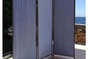 Office Partition Room Divider Wall 71" x 72" Privacy Office Divider Brown