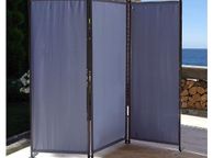 main image for ad Office Partition Room Divider Wall 71" x 72" Privacy Office Divider Brown