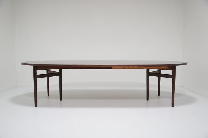 Vintage Rosewood Extending 10 Seater Dining Table Model 212 by Arne Vodder, 1960s