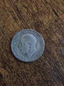 King George V .925 Silver lucky Sixpence / 6d Coin
