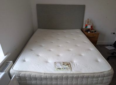 king size bed mattress headboard and locker