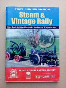 Scarce programme: 2007 Innishannon Steam & Vintage Rally (postage included)