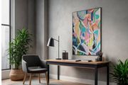 XL Large Original Abstract Painting Large Bright Abstract Painting Framed Original Art Irish Art