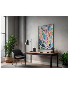 XL Large Original Abstract Painting Large Bright Abstract Painting Framed Original Art Irish Art