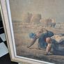 Large Retro Vintage Mid Century large original framed Print on board  of The Gleaners by Jean-Francois Millet Image 7