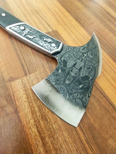 Unique Outdoor Axe Camp Celtic Engraved By Di'Casteel