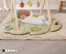 Mamas and Papas Wooden Play Gym with Play Cube