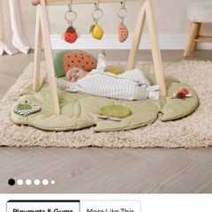 Mamas and Papas Wooden Play Gym with Play Cube