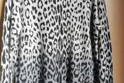NEW - PAUL COSTELLOE leopard print cashmere Jumper UK 12
