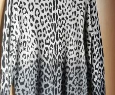 NEW - PAUL COSTELLOE leopard print cashmere Jumper UK 12