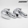 Chrome Pair of Basin Taps Hot and Cold Water Bathroom Sink Tap Top Lever Handle 1/2" Faucets, Set of 2 (FREE POSTAGE) Image 5