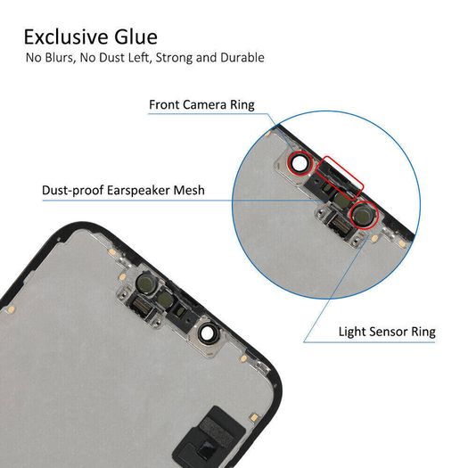 For Apple iPhone 14 LCD Screen Replacement Black