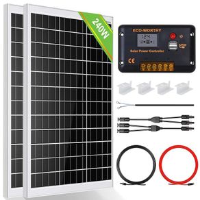 1KW Solar Panel Kit 240Watt 12Volt Solar Power System