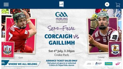 Hurling  semi final Cork/Galway