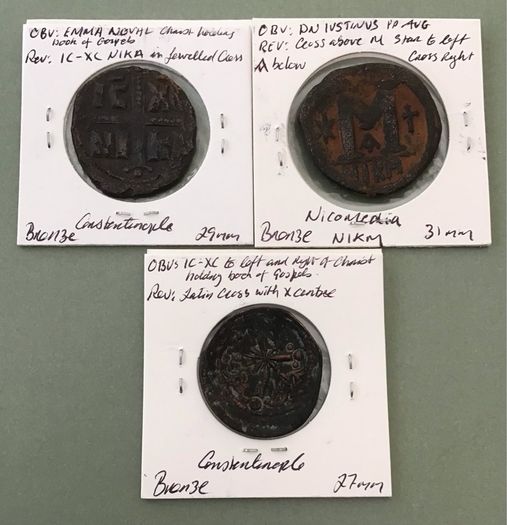 Byzantine Follis X3