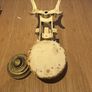 Antique Heavy cast iron scale with brass weights Image 10