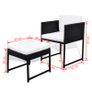 11 Piece Outdoor Dining Set with Cushions Poly Rattan Black Image 8