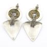 Vintage 925 Sterling Silver Chunky Heavy Stud Earrings Image 3