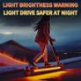 RGBIC LED Bike Scooter Light Strip, Cool Colorful Night Riding Image 8