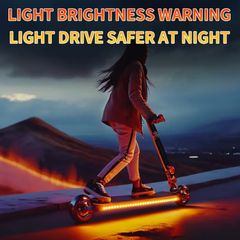 RGBIC LED Bike Scooter Light Strip, Cool Colorful Night Riding