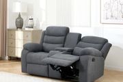 New 3+2 Grey Fabric Recliner Sofas