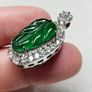 Natural Burma Jade with silver pendant Image 2