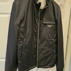 Genuine Men Prada Black Re-Nylon Blouson Jacket size 44