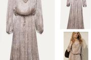 Zara maxi boho folk dress festival vintage style ethereal dreamy fab