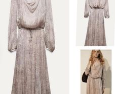 Zara maxi boho folk dress festival vintage style ethereal dreamy fab