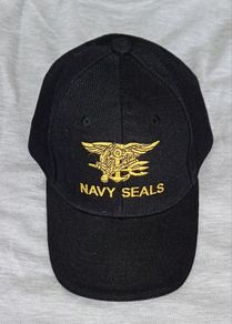 Black US Navy Seals Baseball Cap Adult size