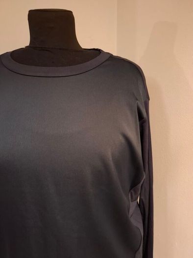 Dunnes Navy Satin Mix Top