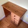 Traditional Solid Wood Dressing Table & Arched Mirror Set Image 5