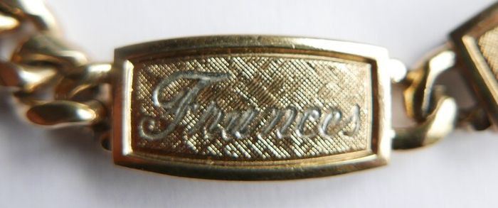 Vintage Gold Plated Bracelet length 7,5"