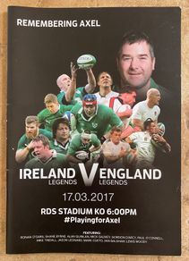 2017 Ireland Legends v England Legends Programme - Connacht Munster Leinster Ulster