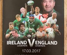 2017 Ireland Legends v England Legends Programme - Connacht Munster Leinster Ulster