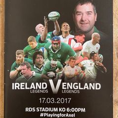 2017 Ireland Legends v England Legends Programme - Connacht Munster Leinster Ulster