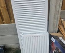2 Brand-New White Panel Radiators