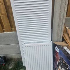 2 Brand-New White Panel Radiators