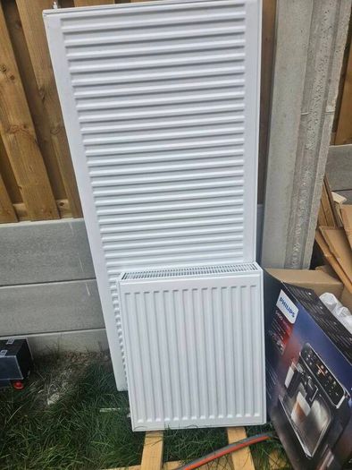 2 Brand-New White Panel Radiators