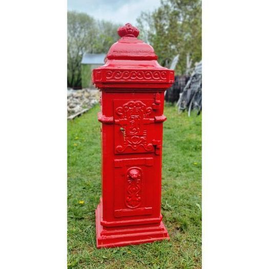Cast Iron Pillar Post box Red CH R 1702B R