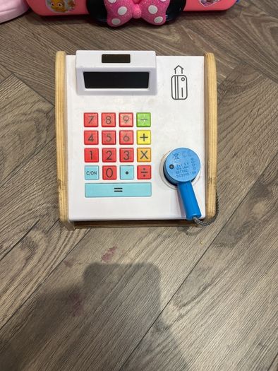 wooden cash register