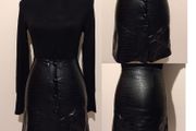 Faux Leather Black Skirt
