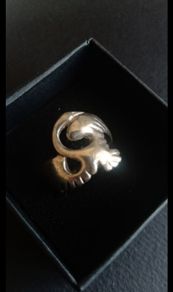 Vintage Children of Lir swan sterling silver ring size L
