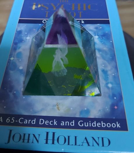 3d etched Angel Pyramid     Iridescent